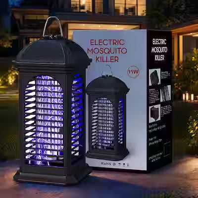 1100V High-Voltage Indoor Bug Zapper with UV Light, Fly & Gnat Trap for Kitchen and Bedroom