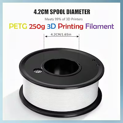 Vibrant Color PETG Filament – 250 g (0.55 lb) Roll, 1.75 mm Diameter, Non‑Toxic & Odorless