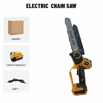 8-inch brushless electric chainsaw with battery for pruning