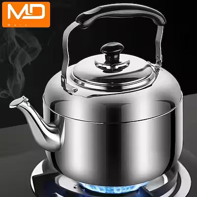 1.32 Gal Stainless Steel Whistling Kettle – Large Capacity, Works on Gas and Induction Stoves