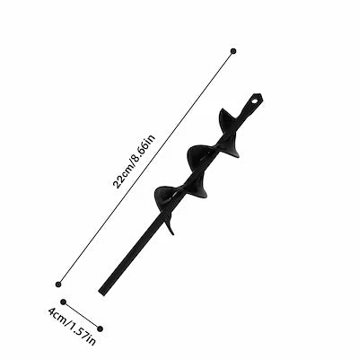 Heavy-duty garden auger drill bit for planting bulbs and shrubs
