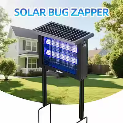 Solar-Powered Portable Insect Killer with 4500V Electric Shock