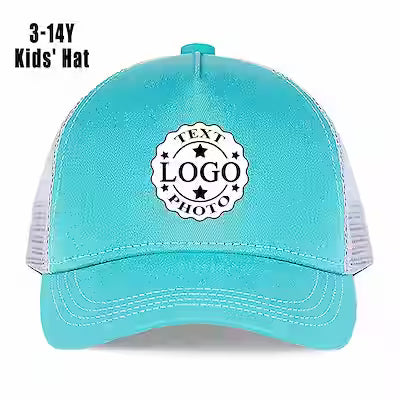 Bulk customizable baseball caps for kids with adjustable fit
