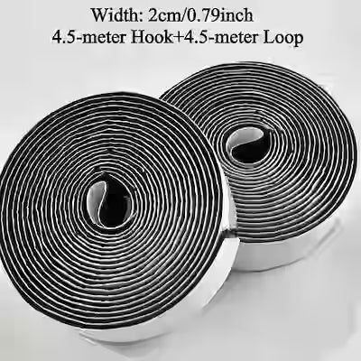 Heavy-Duty Hook and Loop Adhesive Tape in 2.5m and 4.5m Lengths