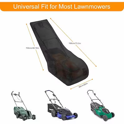 Universal weatherproof cover for push lawn mowers