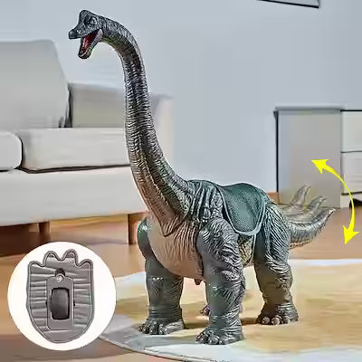 Large Brachiosaurus Pull‑Along Walker with Light‑Up Effects and Dinosaur Sounds