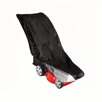 Hand push lawn mower cover with adjustable drawstring