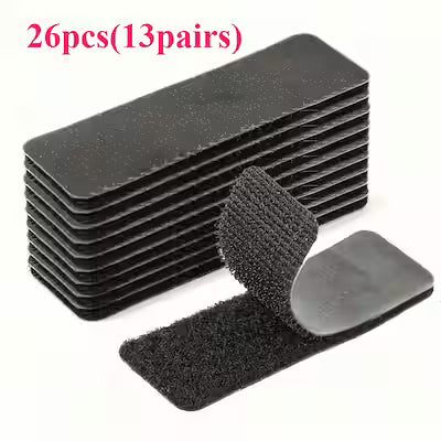 Traceless Adhesive Hook and Loop Fasteners for Car Mats - 13 Pairs