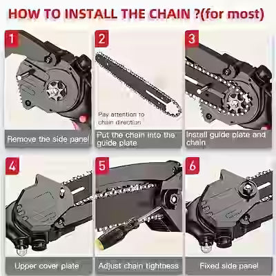 6-inch replacement chain hinge for cordless electric chainsaws