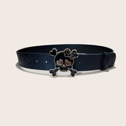 Personalized Rose Embossed PU Leather Belt