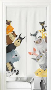 Household Fabric Door Curtain