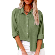 Fashionable Long-sleeve Printed Slim-fit Shirt