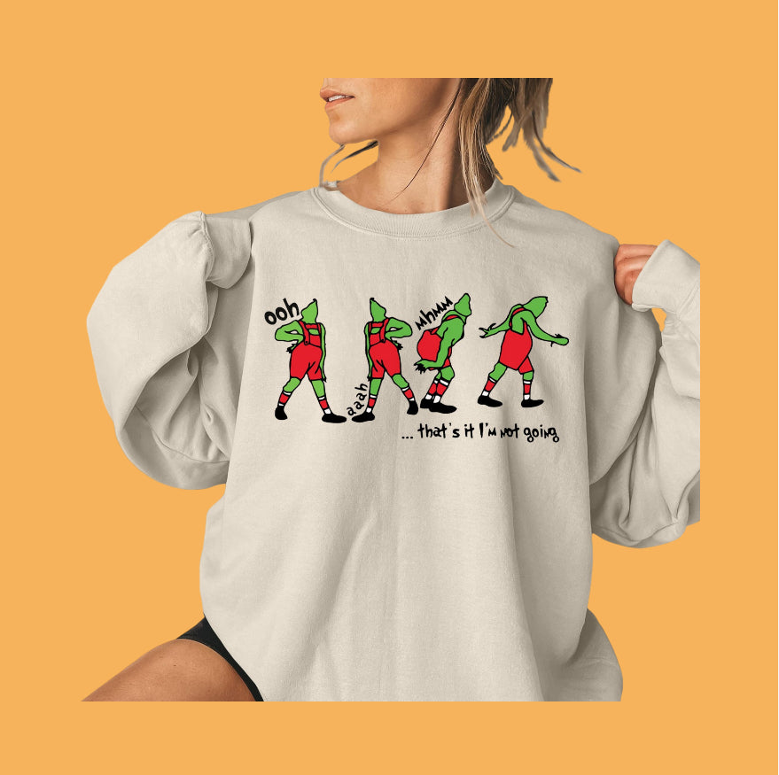 Festive Christmas Print Casual Sweatshirt for Women