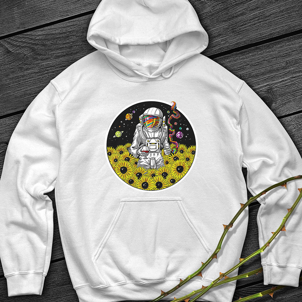 Cosmic Astronaut Print Couple Hoodie Pullover