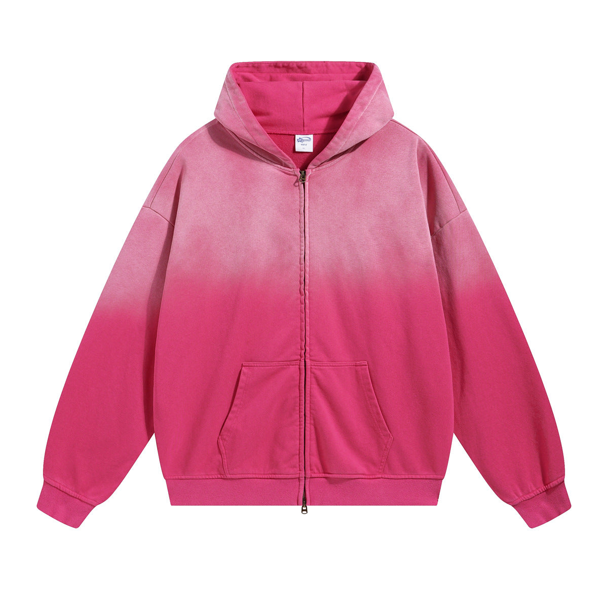 Vintage Washed Unisex Spray-Dyed Cardigan Coat