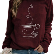 Women's Graphic Print Crew Neck Casual Sweater
