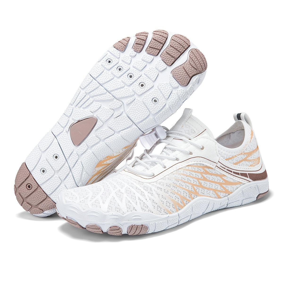 Unisex Summer Wide-Toe Barefoot Shoes, Quick-Dry Non-Slip Lace-Up Low-Top Design with Breathable Fabric and Durable Anti-Slip Rubber Sole, Suitable for Swimming, Surfing, Rock Climbing, Beach Volle...