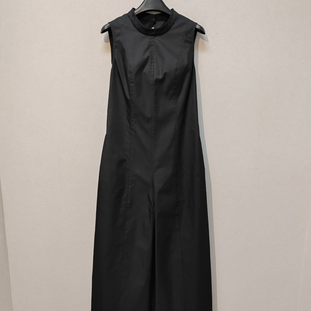 Fashionable Backless Elastic Jumpsuit Loose Trousers
