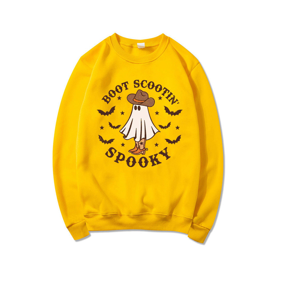 Boot Scootin Spooky Cowboy Ghost Halloween Hoodie