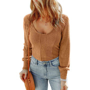 Casual Solid Color Pullover Women's Sweater