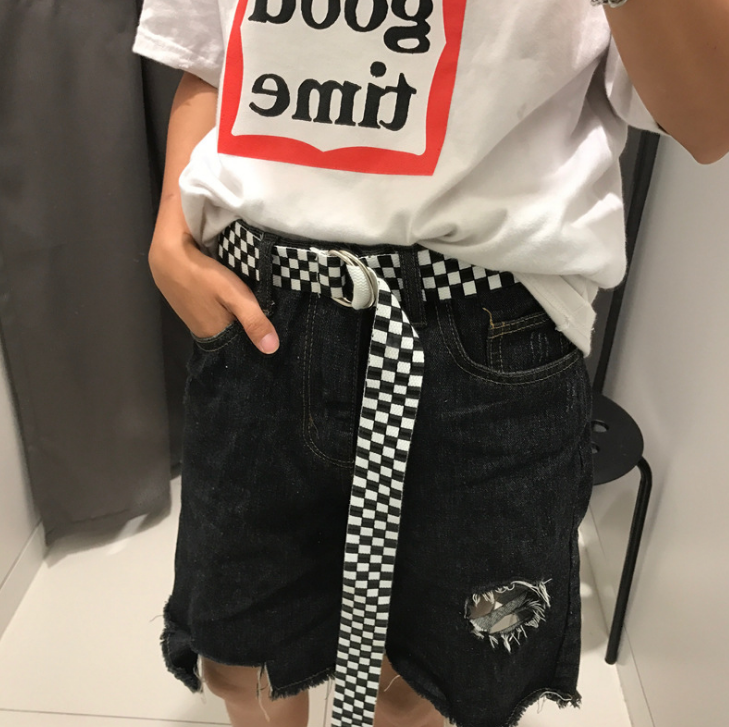 Checkerboard Plaid Unisex Belt