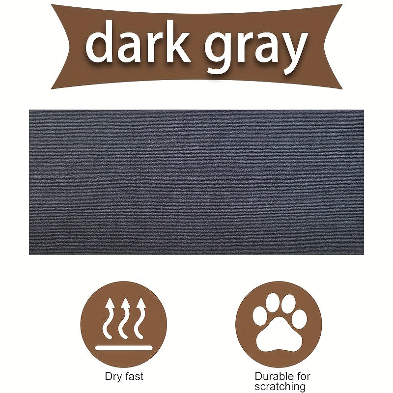 Interactive Cat Scratching Mat & Climbing Board - Multi-size Pack, Durable Polyester, Modern Design With Colorful Stripes, Perfect Gift For Cats