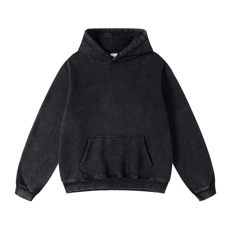 Women's Retro Fleece Lined Loose Hoodie