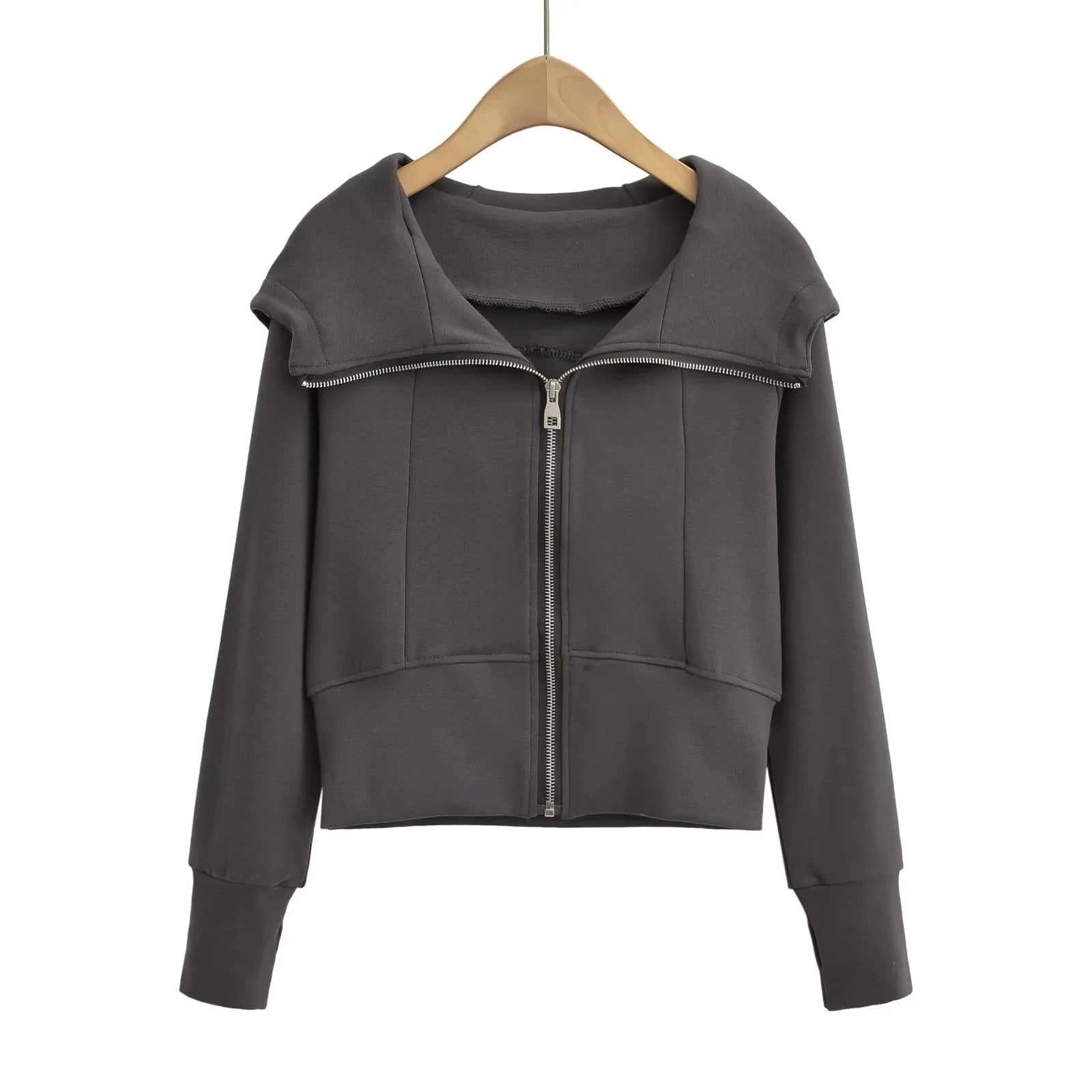 Women's Slim Fit Streetwear Sports Hoodie Coat