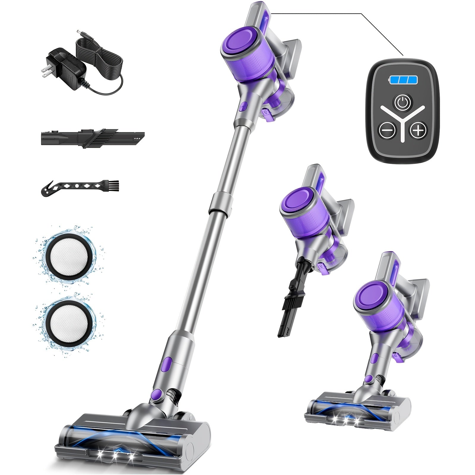 Includes corded and cordless vacuum cleaners, MAX 46000PA powerful handheld vacuums, some equipped with rechargeable batteries, tangle-free and lightweight handhelds, suitable for hardwood floors...