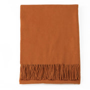 Warm Wool Tassel Shawl for Winter