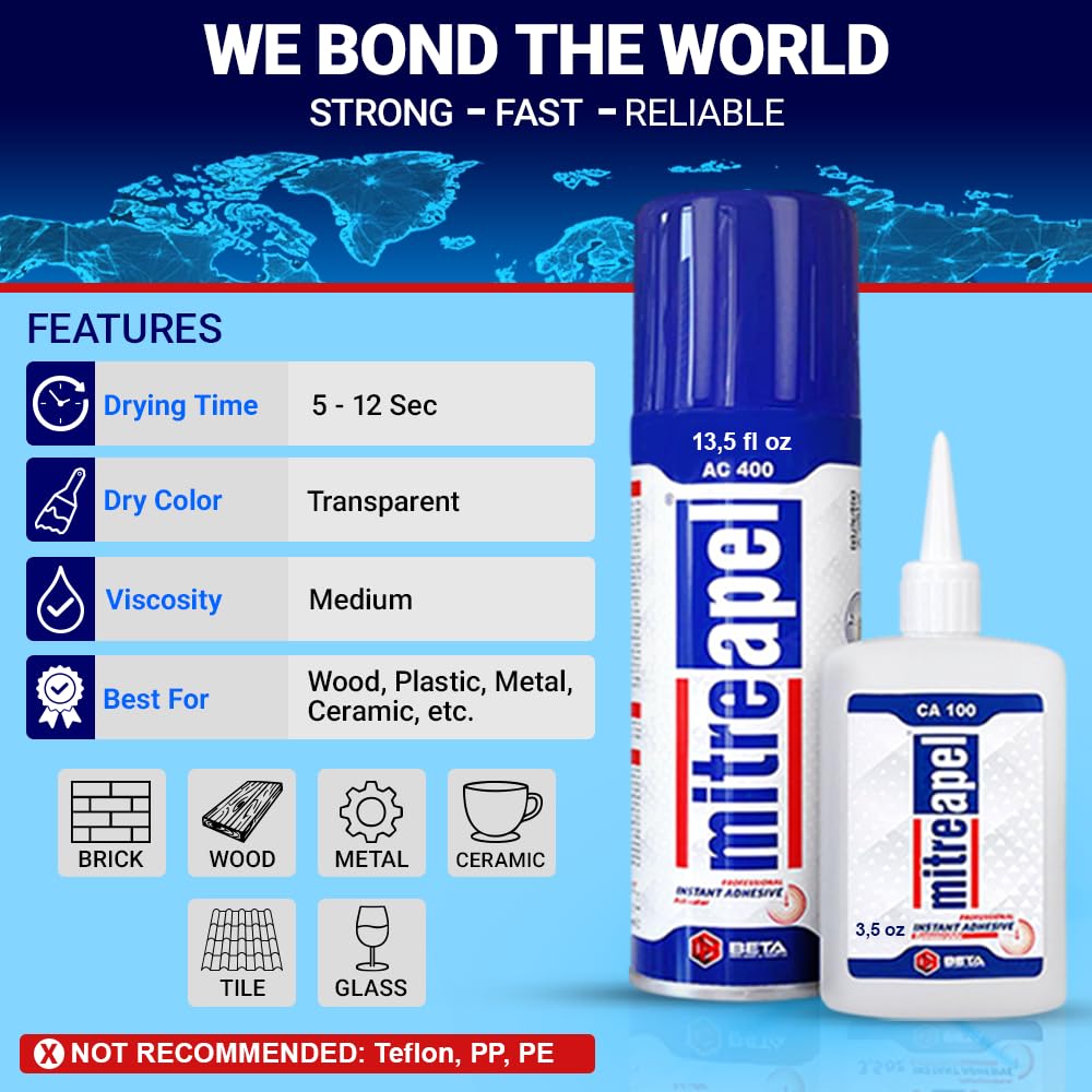 705 MDF -Kit schneller Kleber 200 ml + 50gr