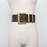 Stylish Leather Belt with Buckle