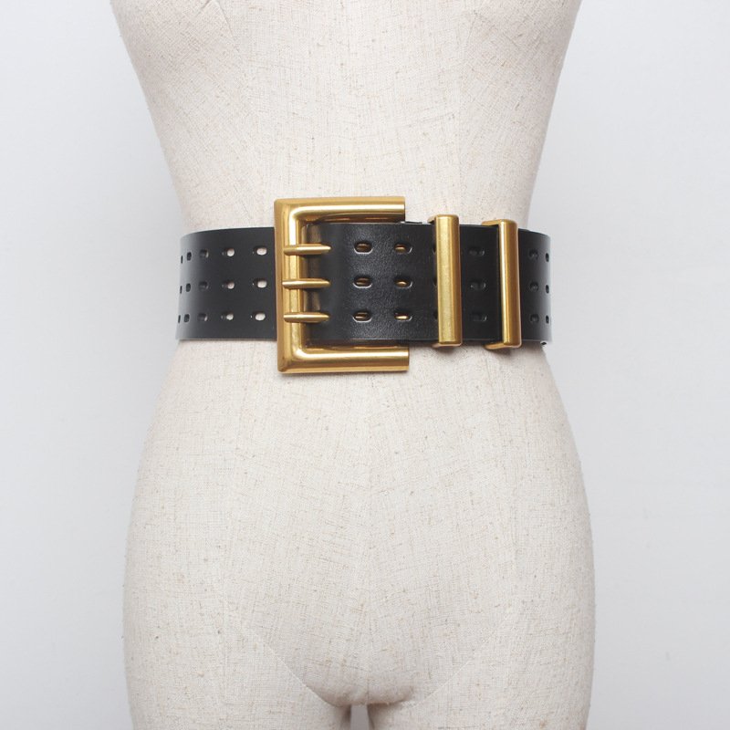 Stylish Leather Belt with Buckle