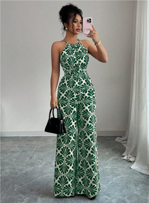 Bold Zebra Print Suspender Jumpsuit for Women