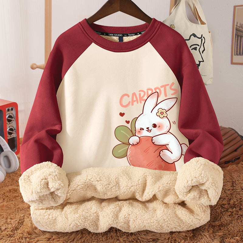 Women's Fleece-Lined Hooded Berber Winter Coat