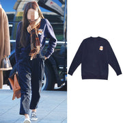 Women's Loose Round Neck Pullover Casual Sweatshirt