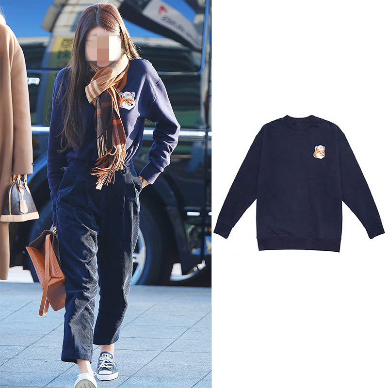 Women's Loose Round Neck Pullover Casual Sweatshirt