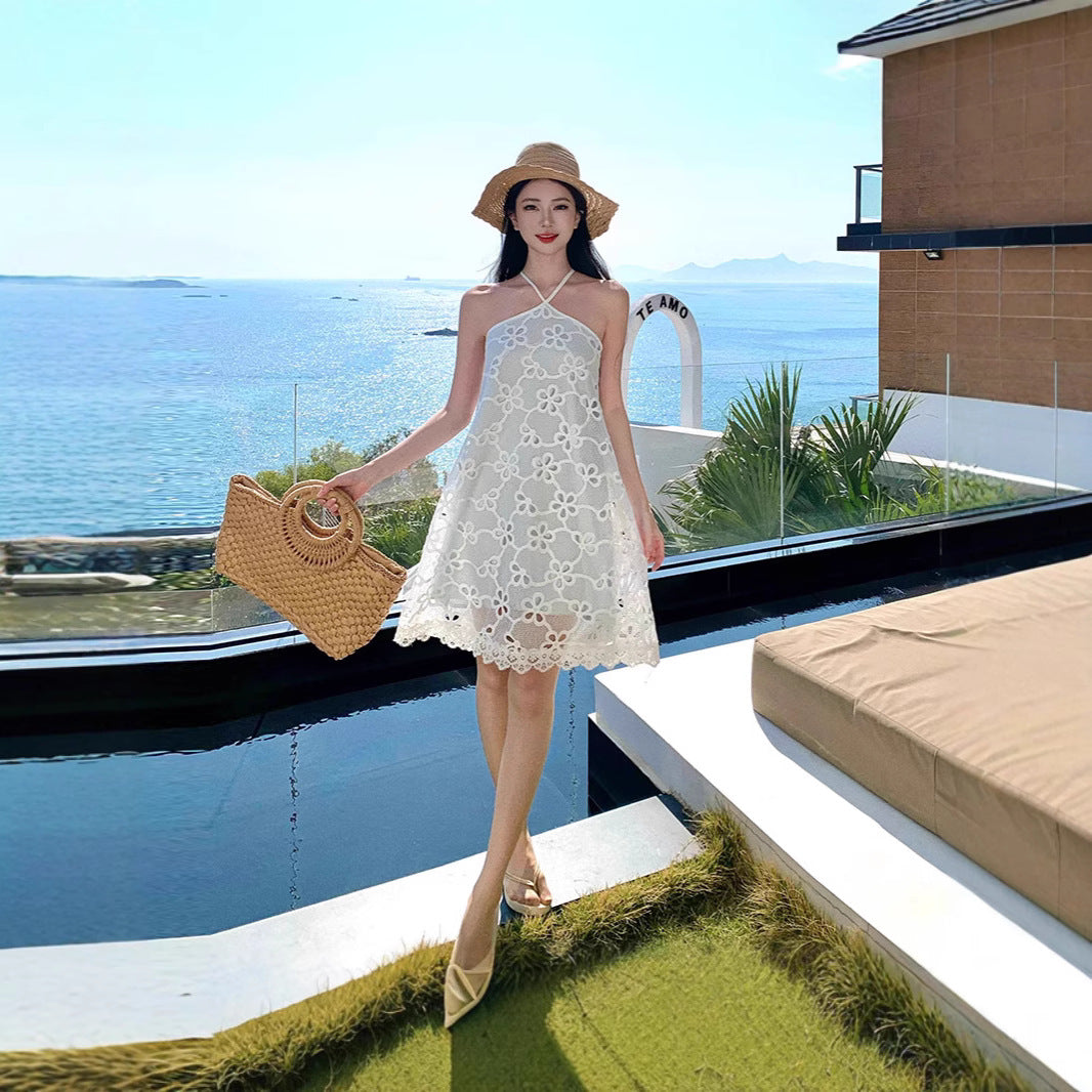 French-style Laid-back Resort Dress