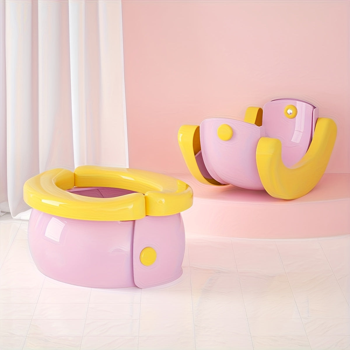 Folding Outdoor Potty Stool – Portable Child Urinal for Boys and Girls