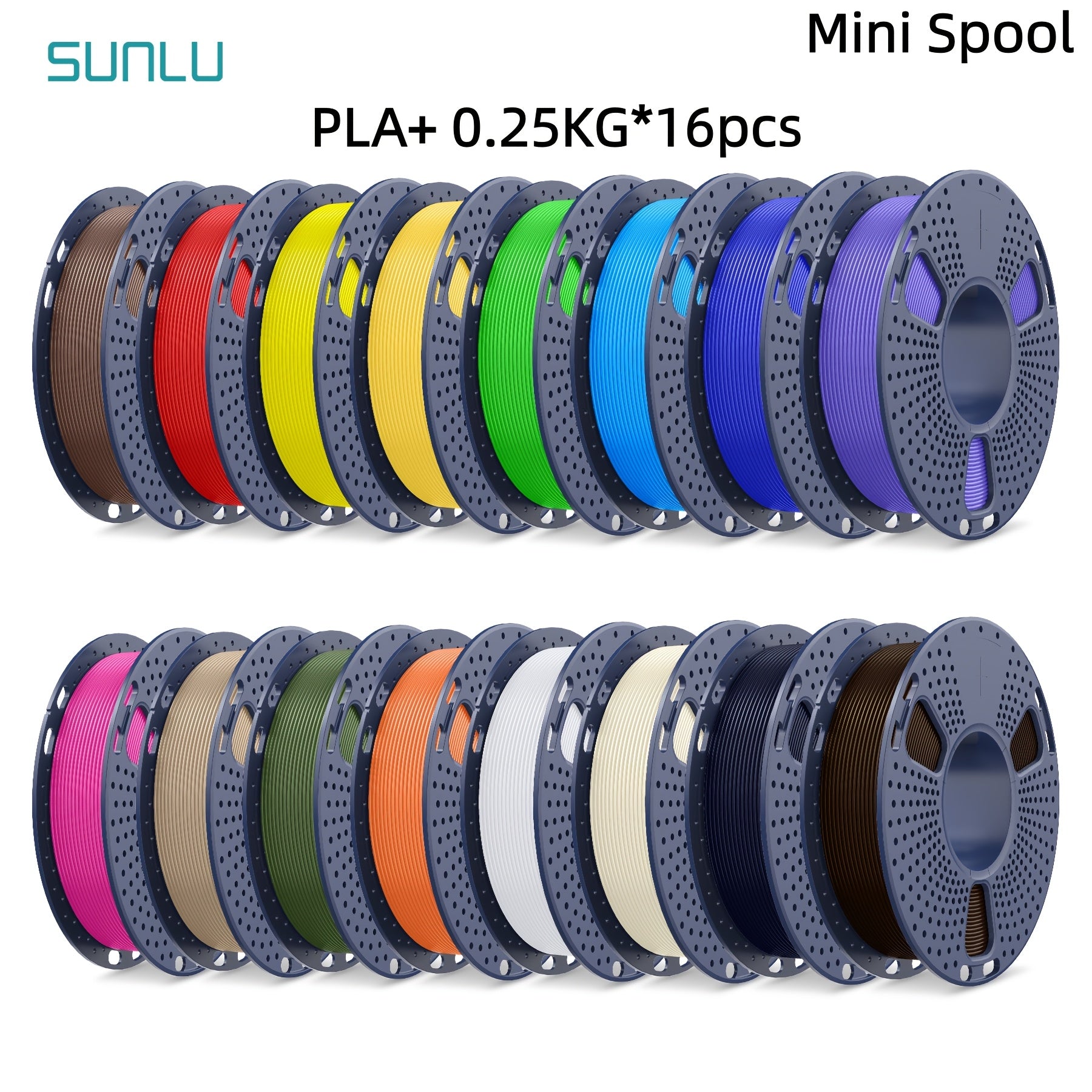 PLA Plus Multi-Color 3D Printing Filament Set, 1.75mm, 8.82lb Total