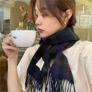 Warm Plaid Scarf