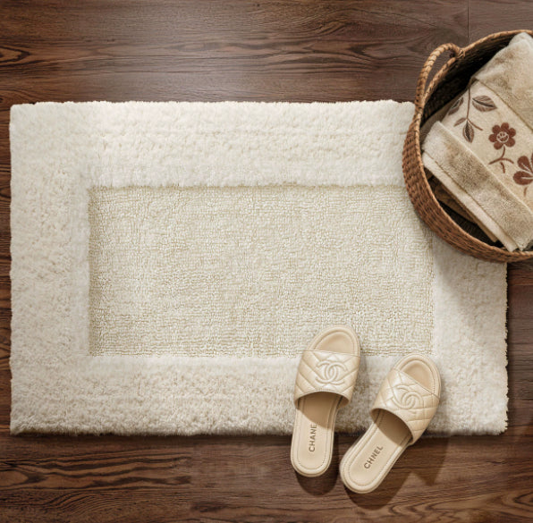 Pure Cotton Thickened Bathroom Absorbent Floor Mat Foot Mat Carpet Home Use Non-slip Foot Mat
