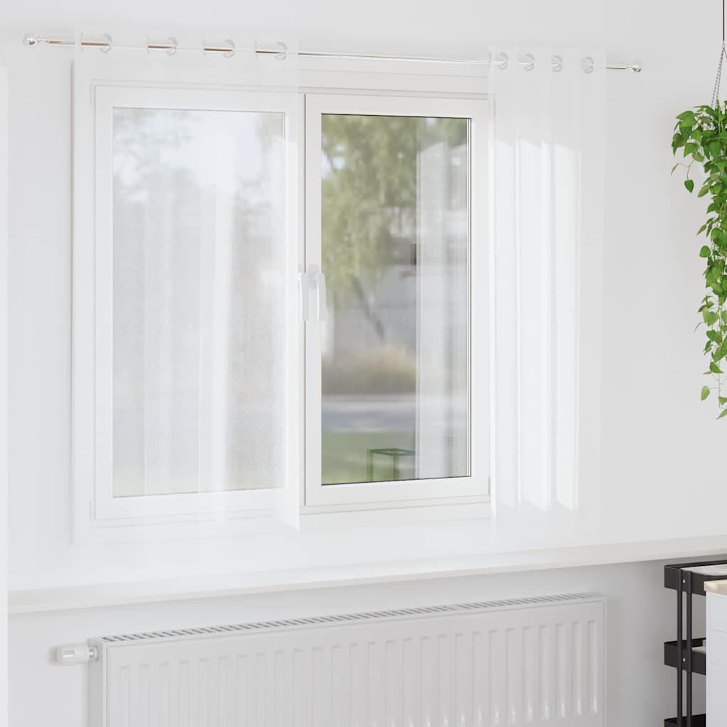 Curtains with Drapes 2 Pcs Polyester