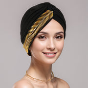 Rhinestone Turban Cap