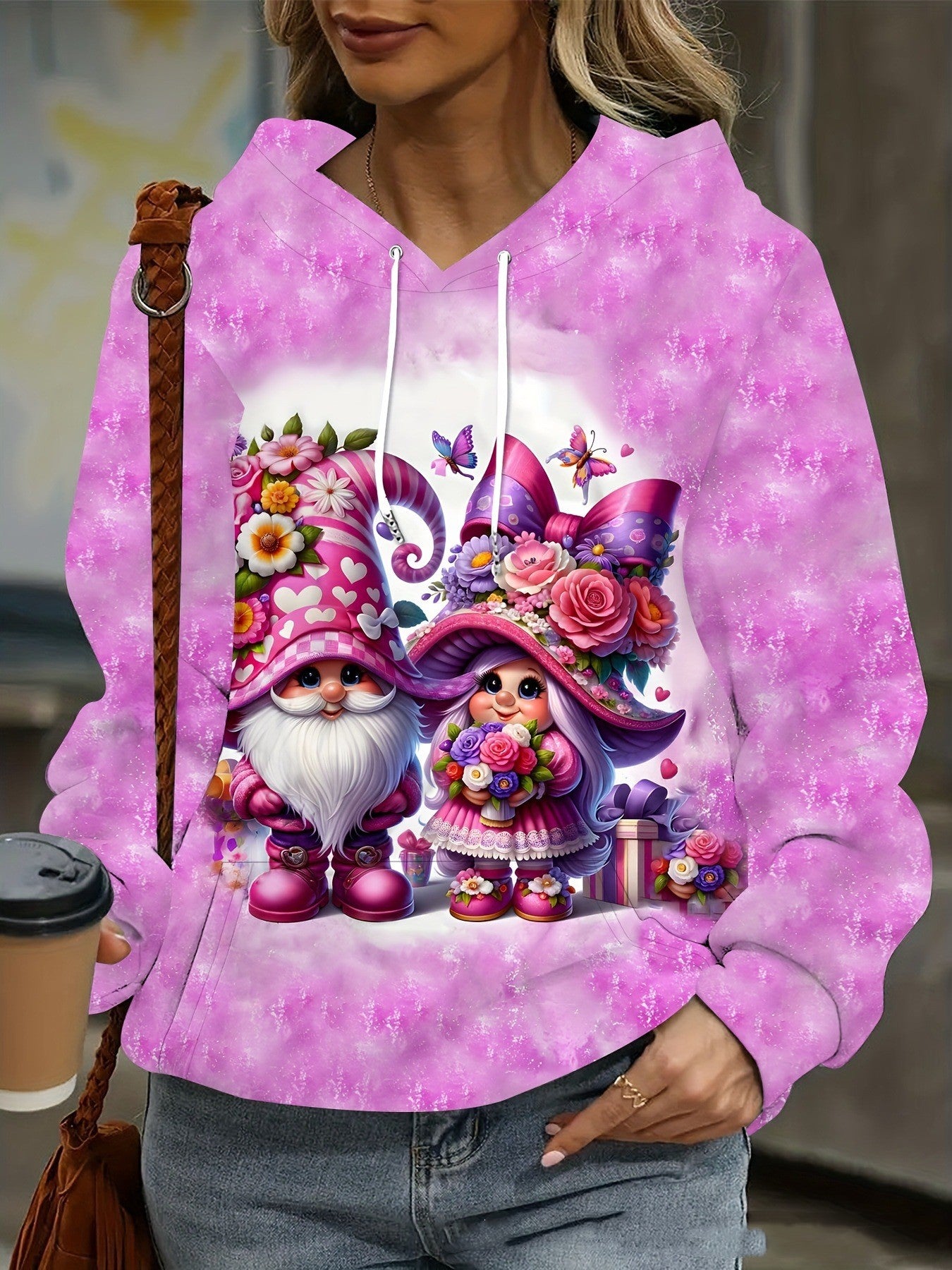 Festive 3D Christmas Print Women's Hoodie