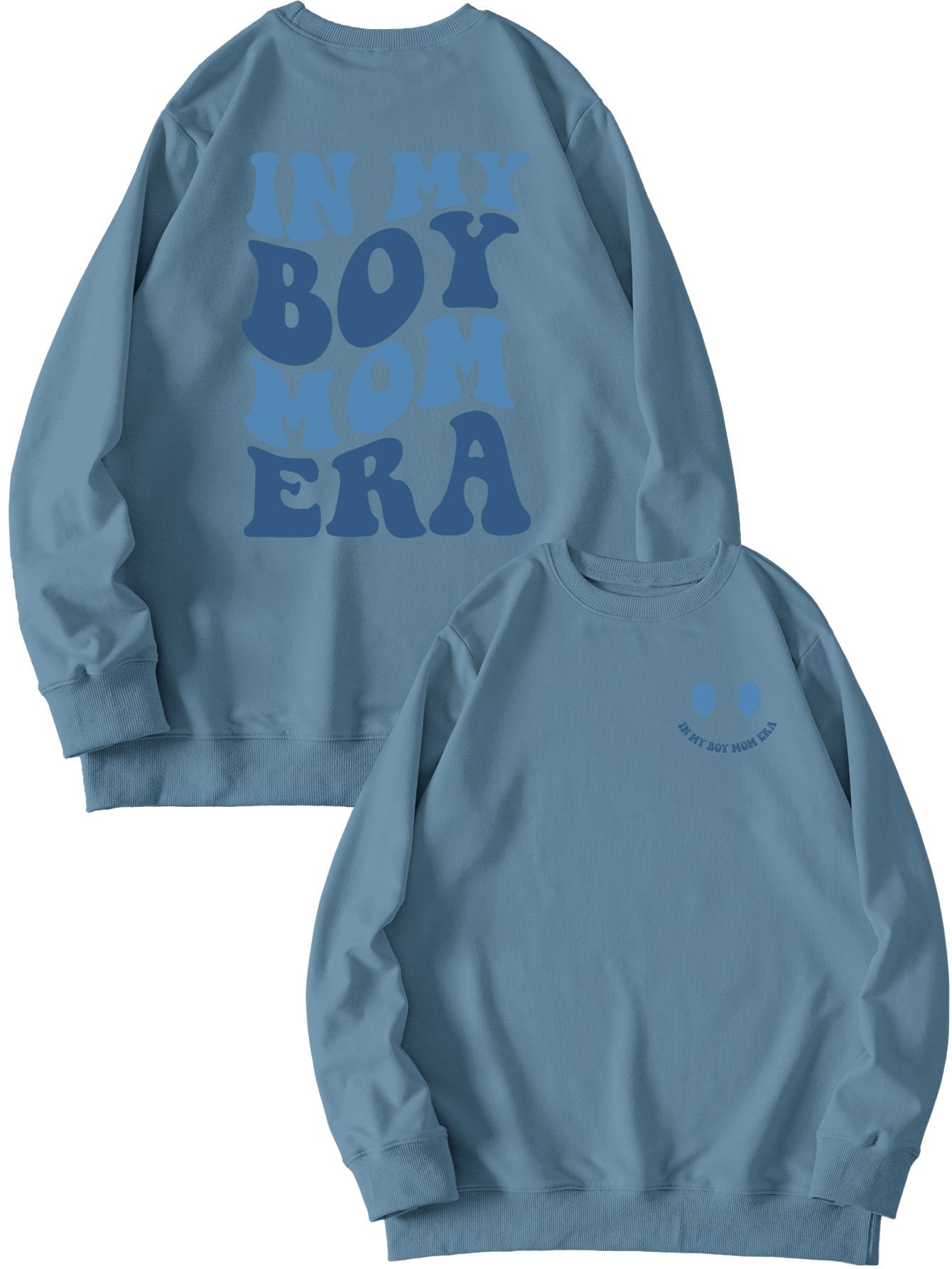 Cozy Double-Sided Printed Long-Sleeve Pullover Sweatshirt