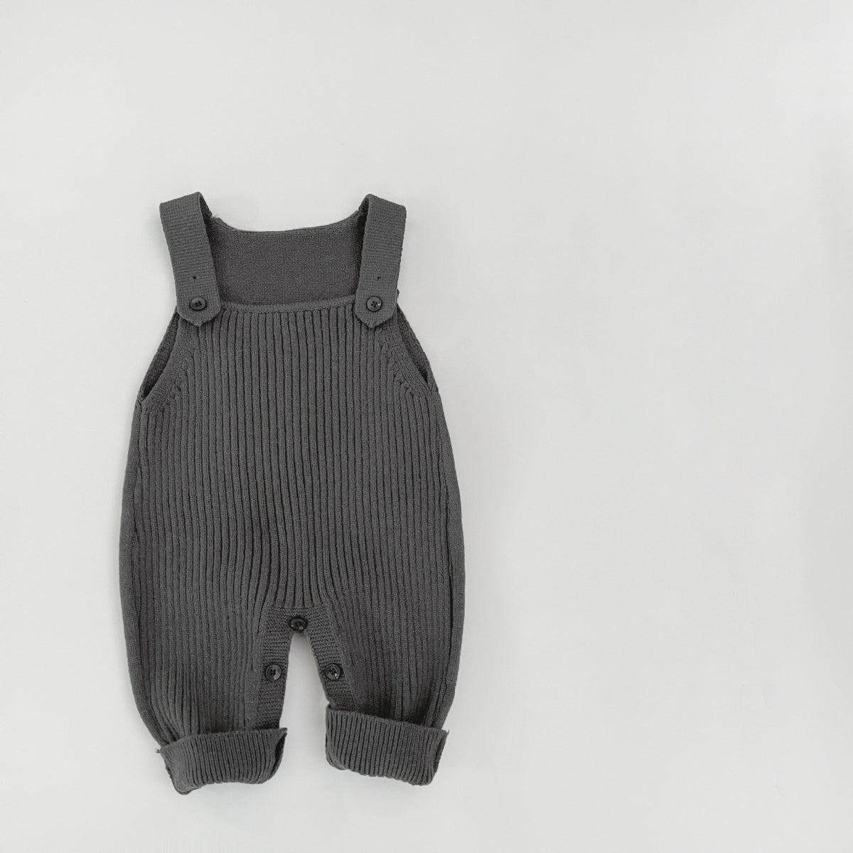 Cozy Knitted Infant Suspender Jumpsuit for Spring & Autumn