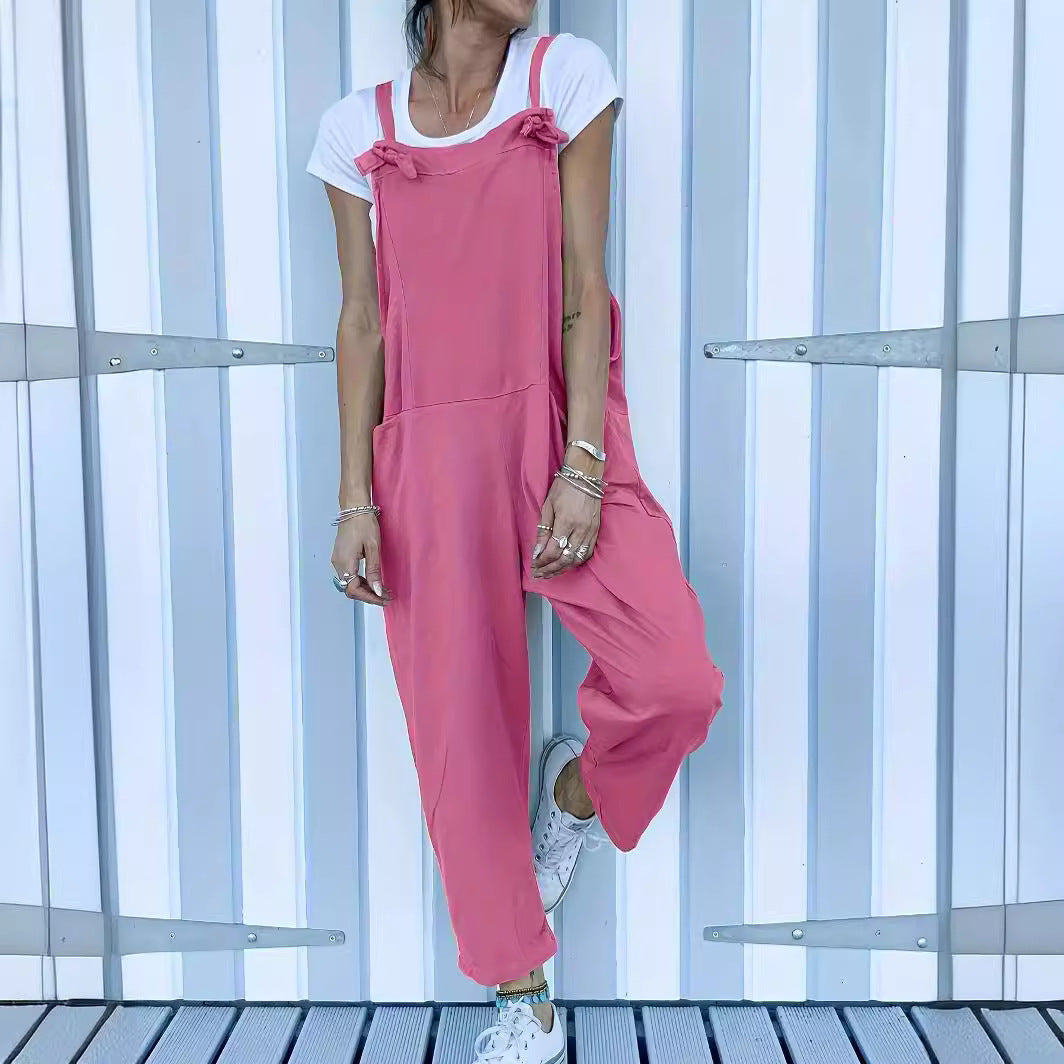 Women's Casual Sleeveless Workwear Camisole Jumpsuit
