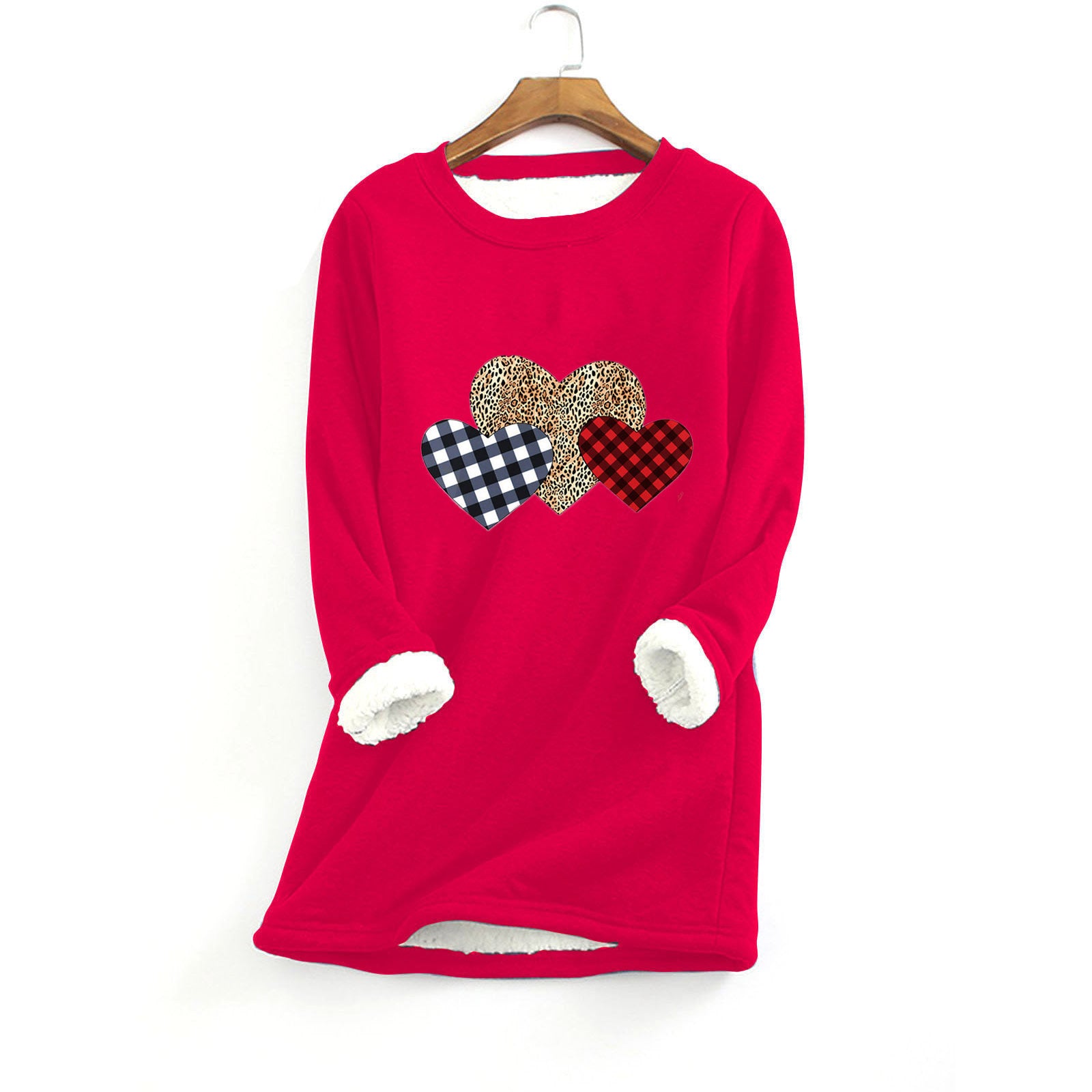 Women's Fleece-Lined Thermal Crewneck Sweater