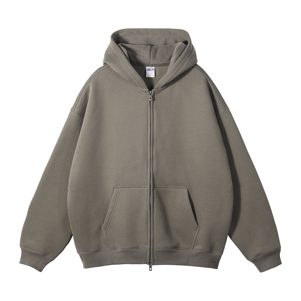 Men's Fleece-Lined Thickened Zipper Sweater & Pants Set